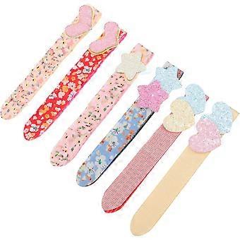 6pcs Glitter Hair Bang Sticker Women Girls Hair Fringe Patch Broken Headband for Party Style