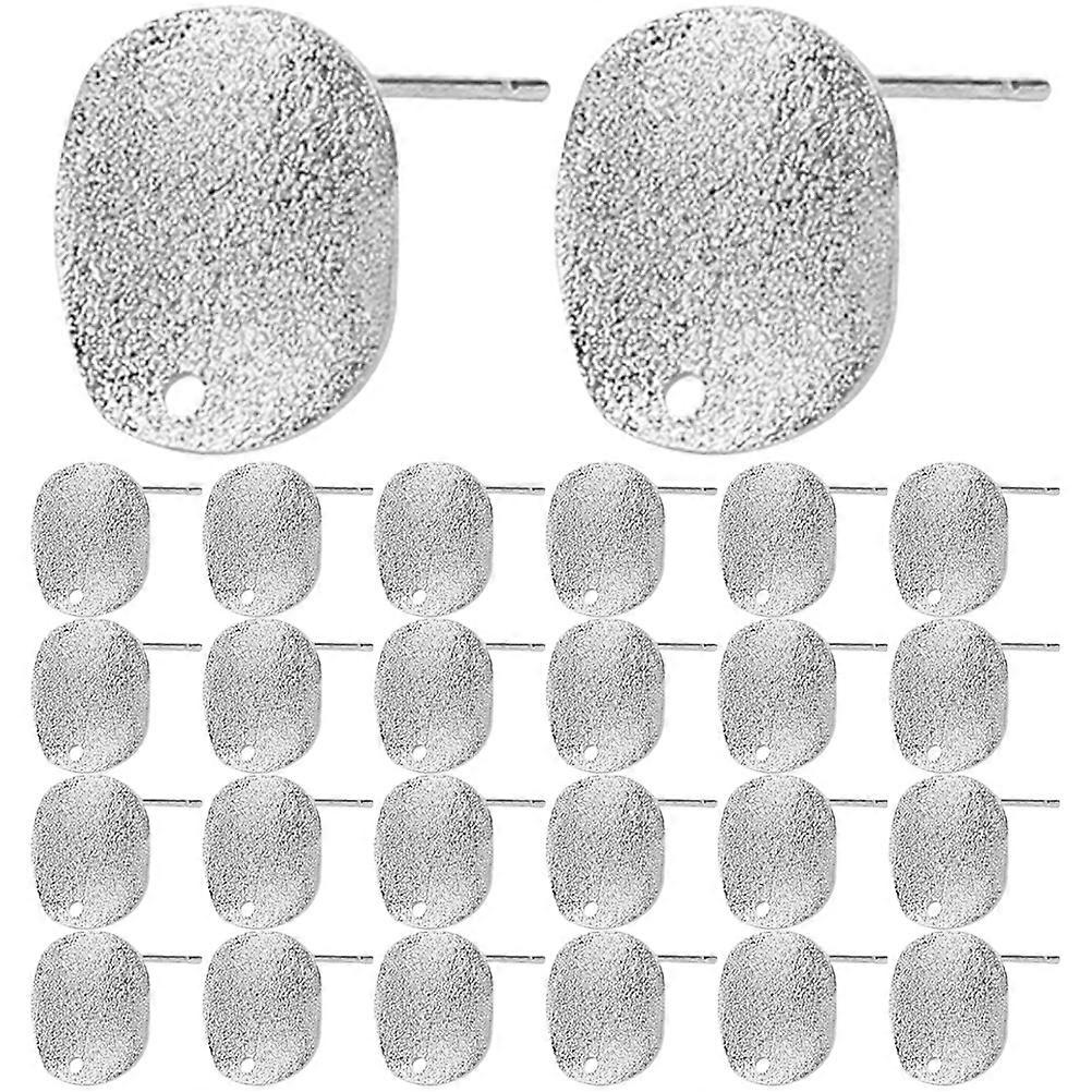 30pcs Alloy Earring Stud Bases Diy Ear Stud Base Earring Making Materials