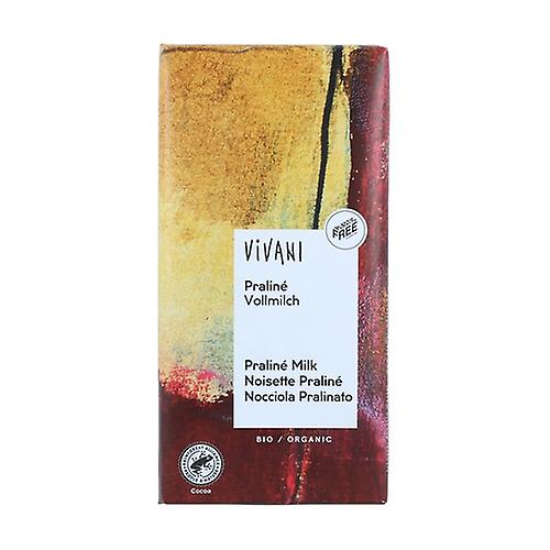 Milk chocolate with organic praline 100 g