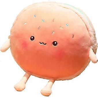 Brød Plys Legetøj - Brød Fyldt legetøj - Mad Plys Pude - Værelse indretning Ferie Fødselsdag (6 tommer, pink)