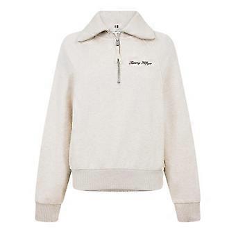 Tommy Hilfiger Womens/Ladies Curve Classic Script Zip Neck Raglan Sweatshirt