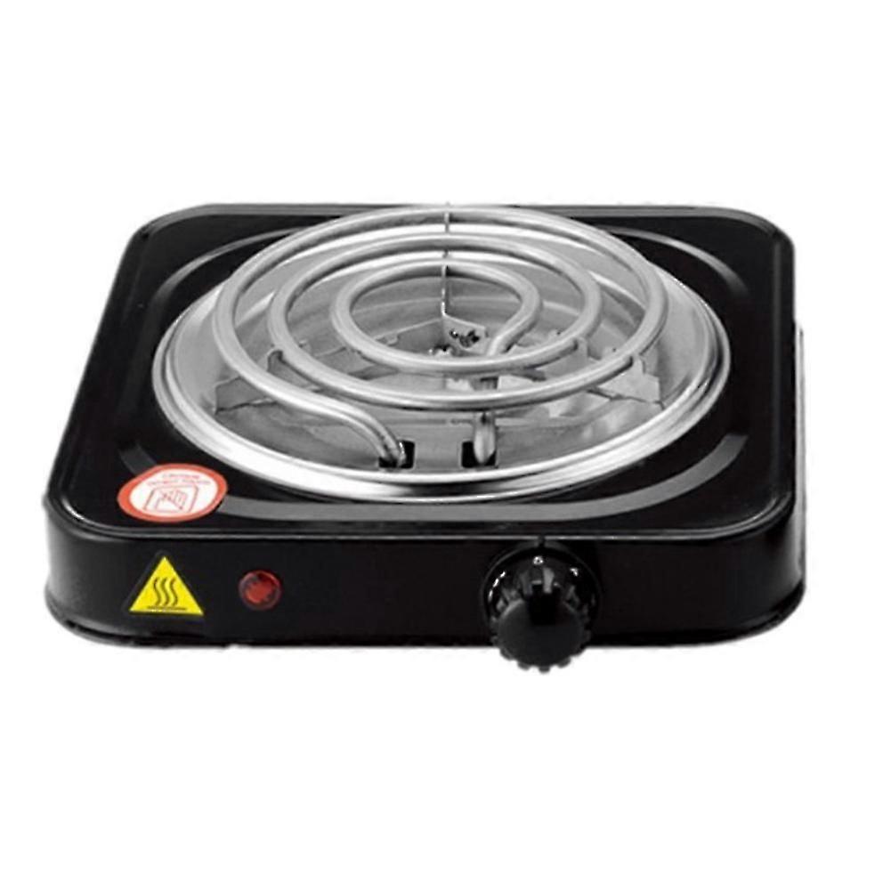 Table de cuisson électrique à brûleur unique et plaque chauffante portable à température réglable, 1500 W, noir et plat