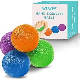 Quetschbälle für Handtherapie, Übungen, Arthritis (mit Reha-Video-App) – Griffkrafttrainer für Finger, Handgelenk, Karpaltunnelsyndrom, P