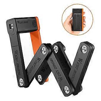 Cerradura de bicicleta plegable compacta Seguridad antirrobo para bicicletas / scooters eléctricos