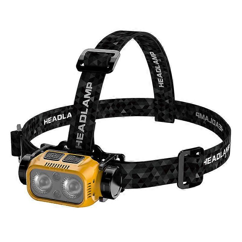 Rechargeable LED Headlamp with Motion Sensor for Outdoor Activities