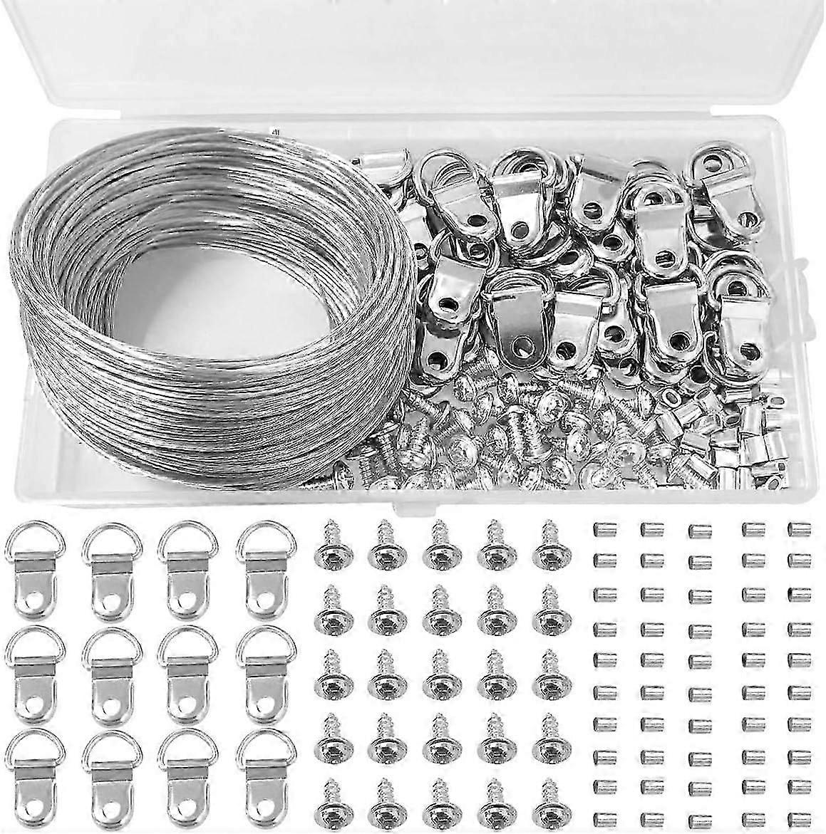 D-Hook Picture Frame Wire Set 131-piece