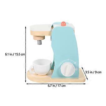 Conjunto de brinquedos da cafeteira de madeira infantil incentiva kit de acessórios de jogo imaginativo