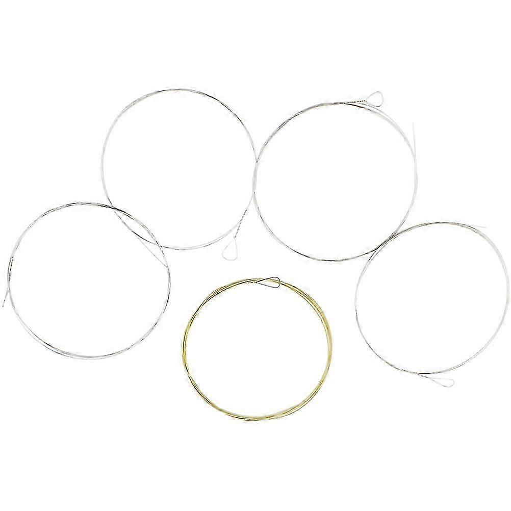 5pcs Banjo Strings 5 String Banjo Strings Stainless Steel Wire Strings Stringed Instrument Strings