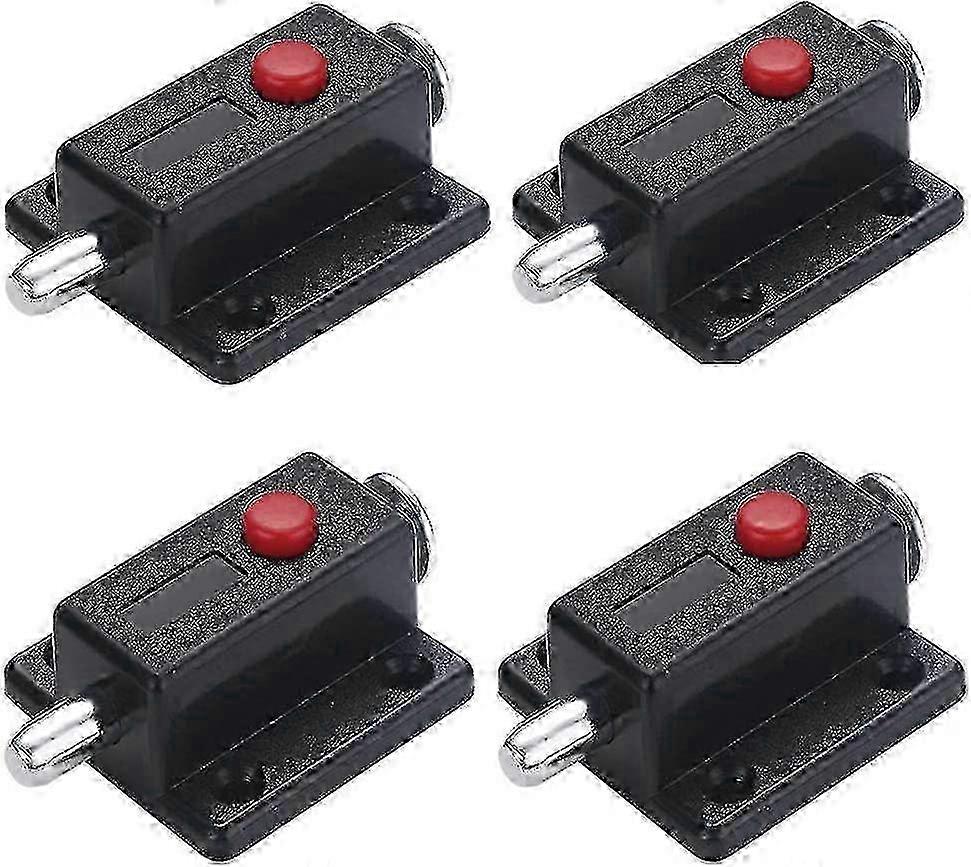 Automatic Door Latch Locks compatible with 4 Piece Window Cabinet Drawers Spring-Loaded Bolt-Type