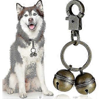 Extra Loud Pair Of Cat And Dog Bells Durable Brass Bells For Pets Collar Charm Pendant Bells