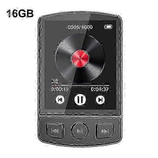 Durable mp3 player with button operation, supporting multiple audio formats and having a recording function