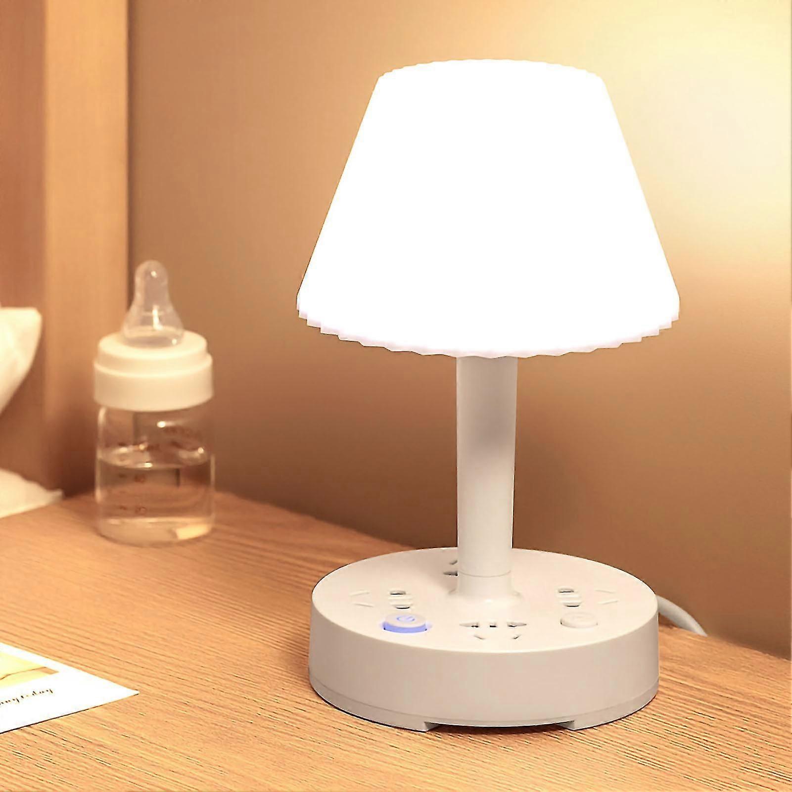 Creative Multifunctional Desk Lamp with Conversion Socket & Power Strip, 110-250V for Dormitory & Computer Use