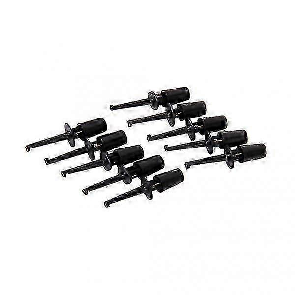 20Pcs Test Hook Grabber Probe Working Access Black Spring Clip compatible with PCB SMD