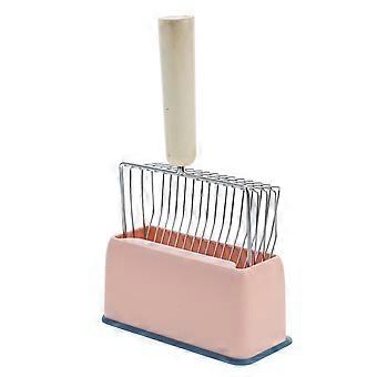 Cat Litter Scooper Metal for Pet Use Sturdy Durable Long Handle