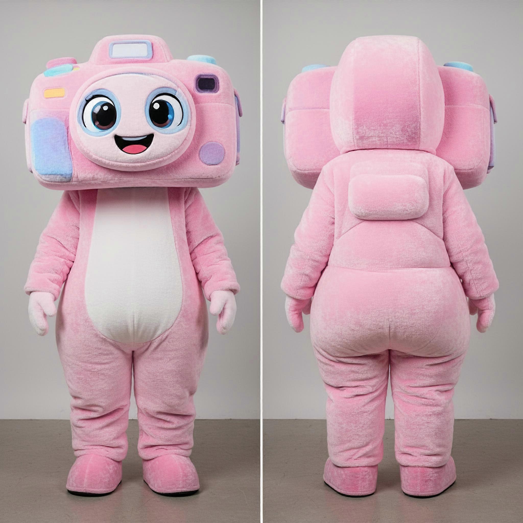 MASTICOT Velvety Pink Playful Camera Mascot
