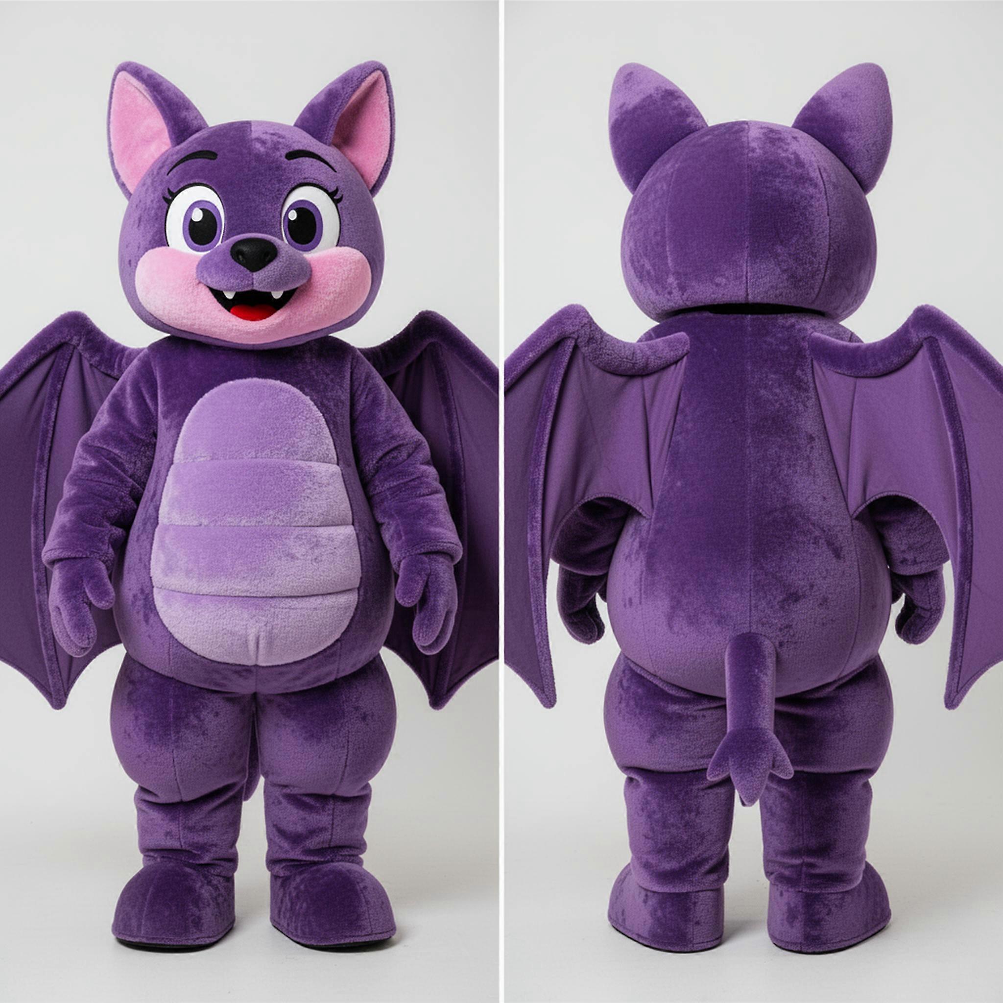 MASTICOT Velvet Purple Flared Bat Mascot