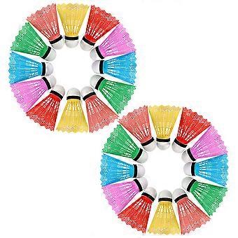 Plastic Badminton Shuttlecock for Kids 72Pcs Colorful and Light Weight