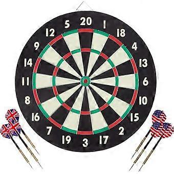 Paper Wound Dart Board  Indoor Hanging 20-Point Darts and Target Bullseye Game  Comes wi