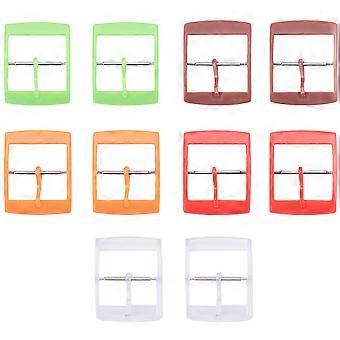 Assorted Band Buckle Plastic Watch Clasp Replacement 10Pcs