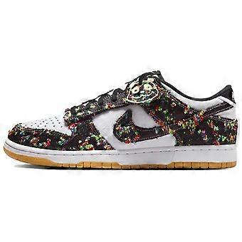 Nike Dunk ademende dempende lage skateboard schoenen, unisex, wit/zwart IB2263-100