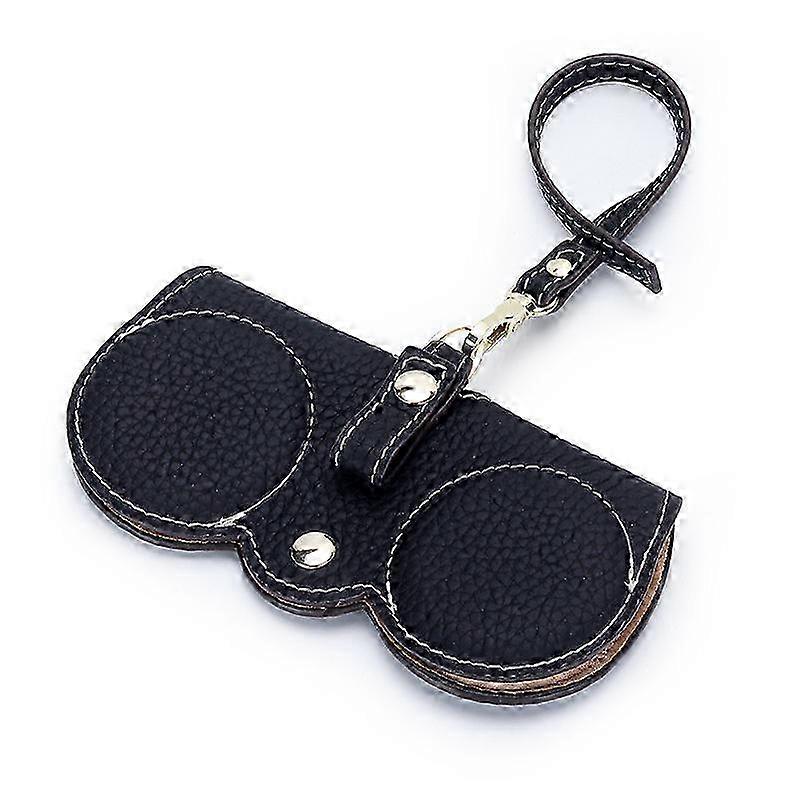 Soft Leather Glasses Case With Strap