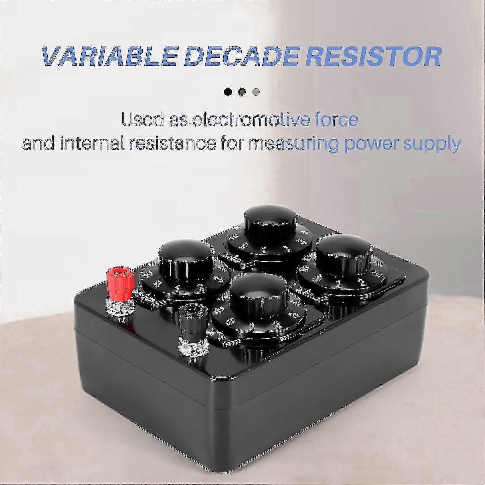 0-9999 Ohm Simple Resistance Box Precision Variable Decade Resistor Teaching Instrument AL