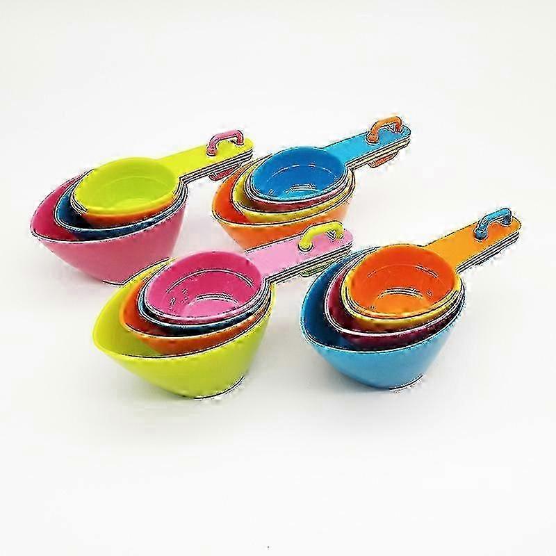 4-Piece Kitchen Measuring Cups and Spoons Set (Random Color)