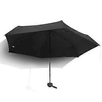 Compact Travel Umbrella UPF50+ Sun Protection Windproof Lightweight FiveFold Design for Travel Outdoor