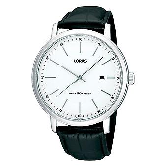 Lorus kellot kvartsi analoginen mies katsella Cowhide ranne koru RH957CX9
