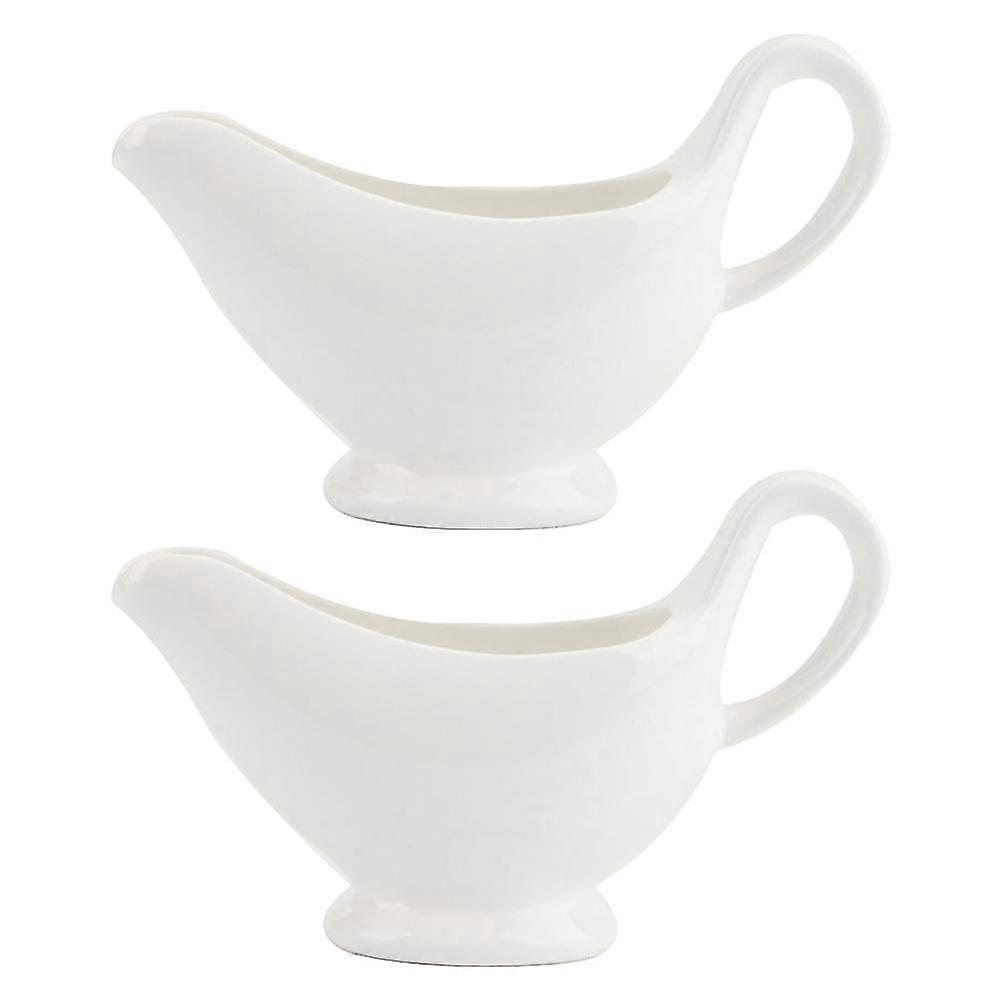 Ceramic Saucier Boats 3oz With Handle