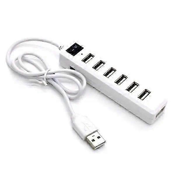 7-Port USB 2.0 Hub With SD MicroSD Reader