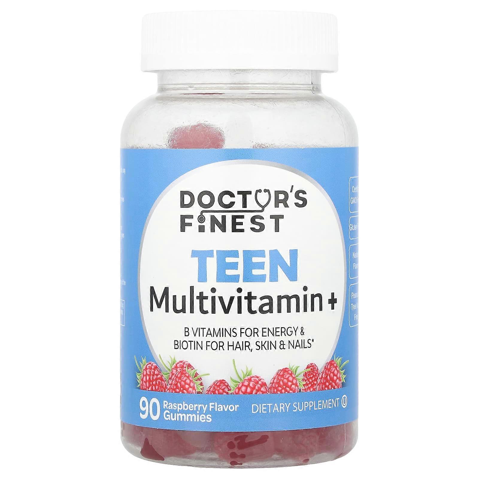 Doctor's Finest, Multi Vitamin for Teens, Raspberry, 90 Gummies