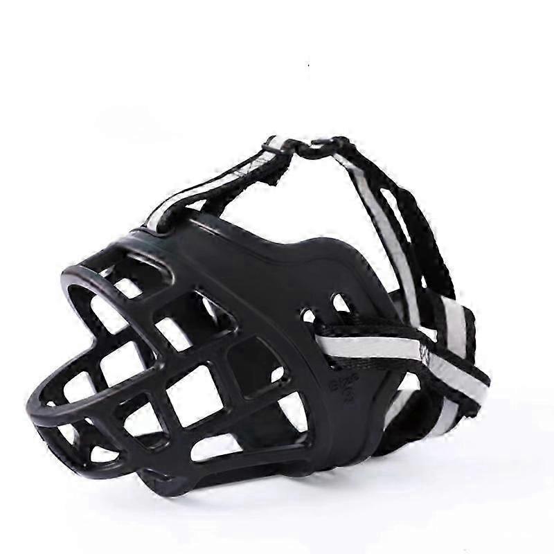 Open-Front Reflective Dog Muzzle