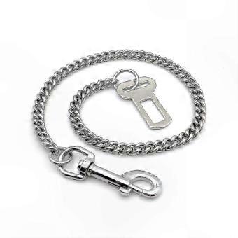 Heavy Duty Pet Seat Belt for Large Dogs, Bite Resistant Stainless Steel Car Harness, 60 cm Safety Restraint