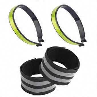 Quick-Release Adjustable Bike Pant Leg Belts - 4 Piece Set