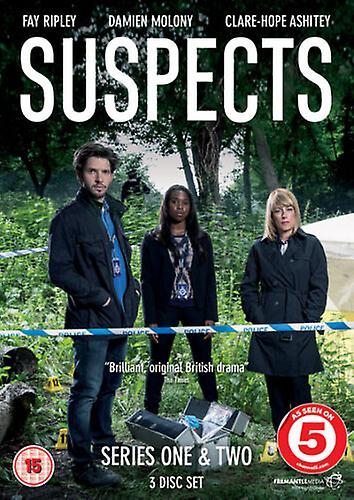 Suspects Series 1 and 2 DVD (2015) Damien Molony cert 15 3 discs - Region 2