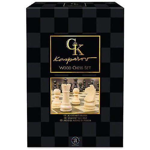 WOOD Quality Craftsmanship Wooden Playing Board Extra Large Kasparov Chess Set