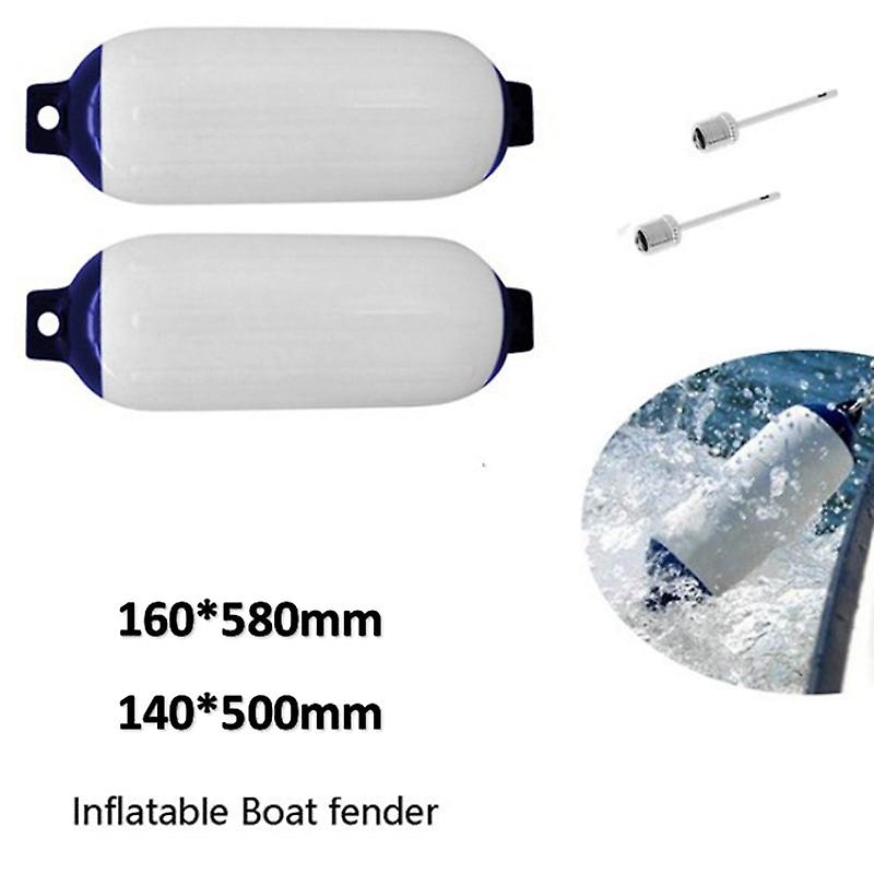Bouée Pare-battage Gonflable Pour Bateau - 55x24cm, PVC, Jaune, Neuf, Protection De Coque