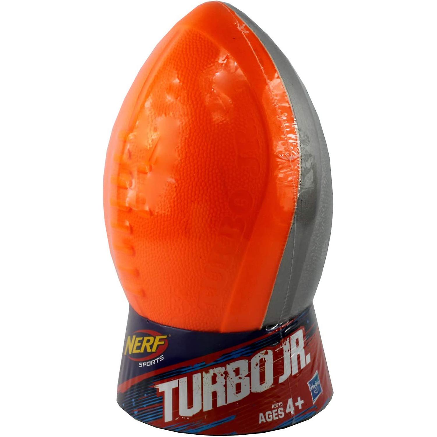 Nerf Sports Turbo Jr. Football Bright Orange and Titanium