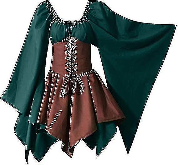 Women's Medieval Renaissance Costumes Pirate Corset Dress Women Flare Sleeve Traditional Irish Short Dress H | Fruugo NO Women's Medieval Renaissance Costumes Pirate Corset Dress Women Flare Sleeve Traditional Irish Short Dress H | Fruugo NO