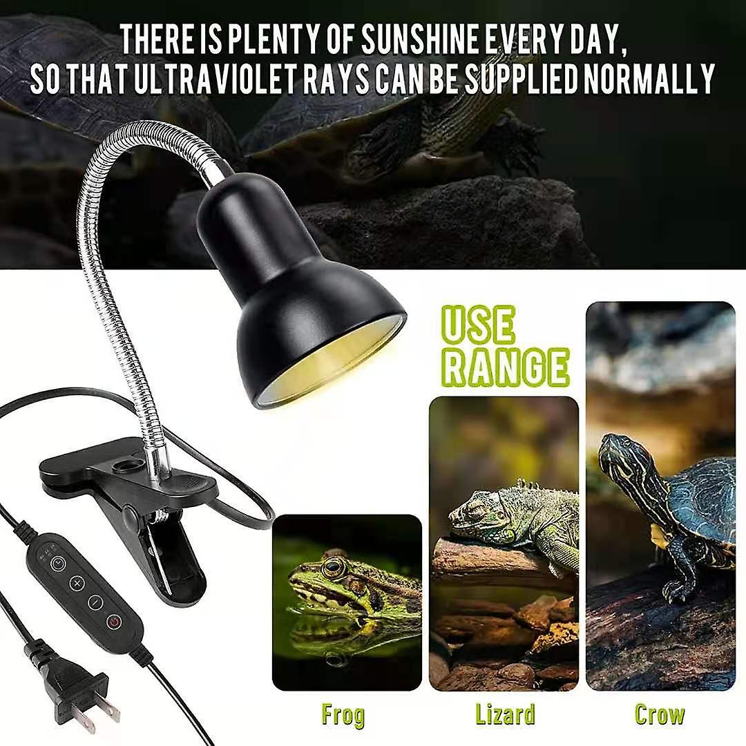 Tortoise Heater, Reptile Heater Lamp with Holder Lamp with 360° Swivel Clamp Turtle Lighting for Reptiles, Amphibians, Tortoises Only lamp holder does