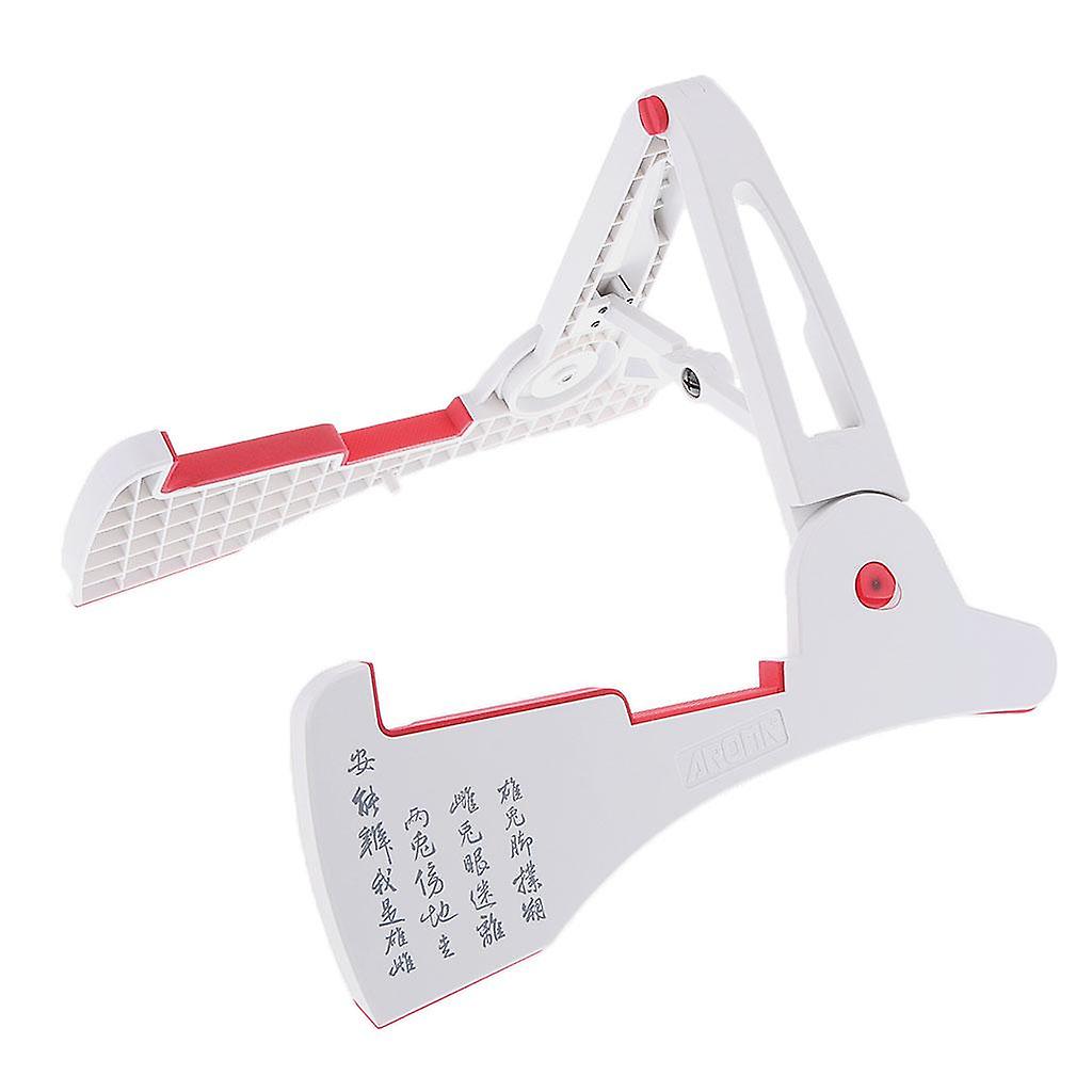Foldable A Frame Guitar Stand Support for Guitars Basses Parts White