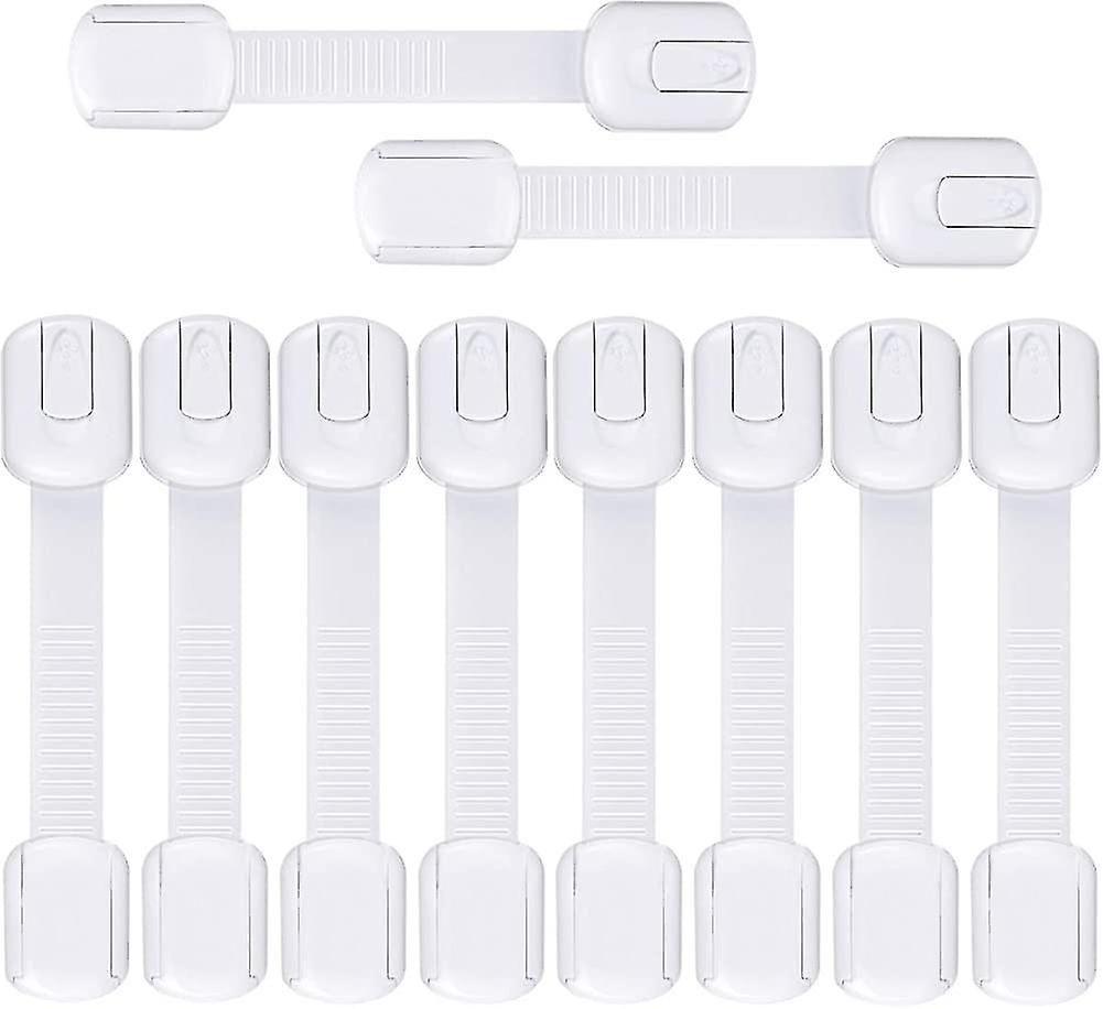 10 Pack  Gift Child Safety Cupboard Locks, Adjustable Baby Proofing