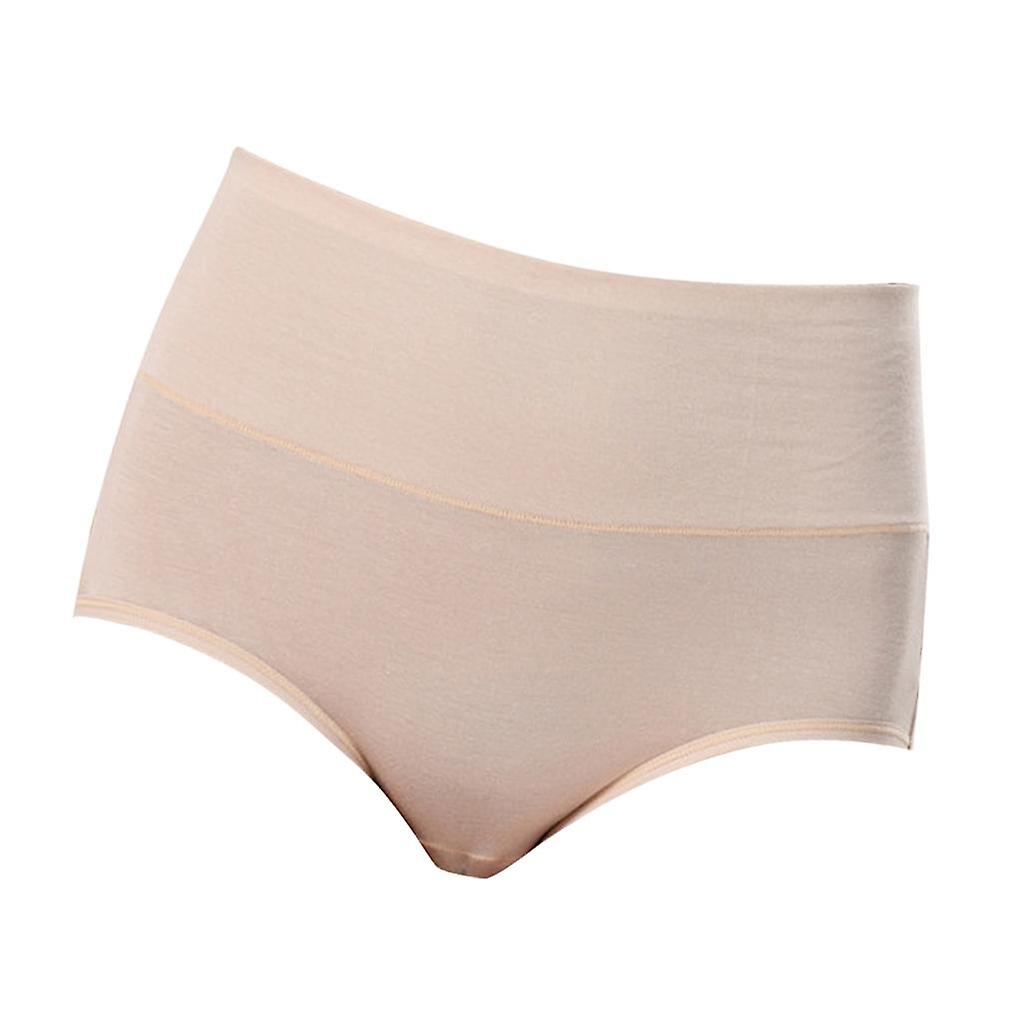 Kvinnor Postpartum menstruation Skyddande Bomullstrosor Underkläder L Aprikos