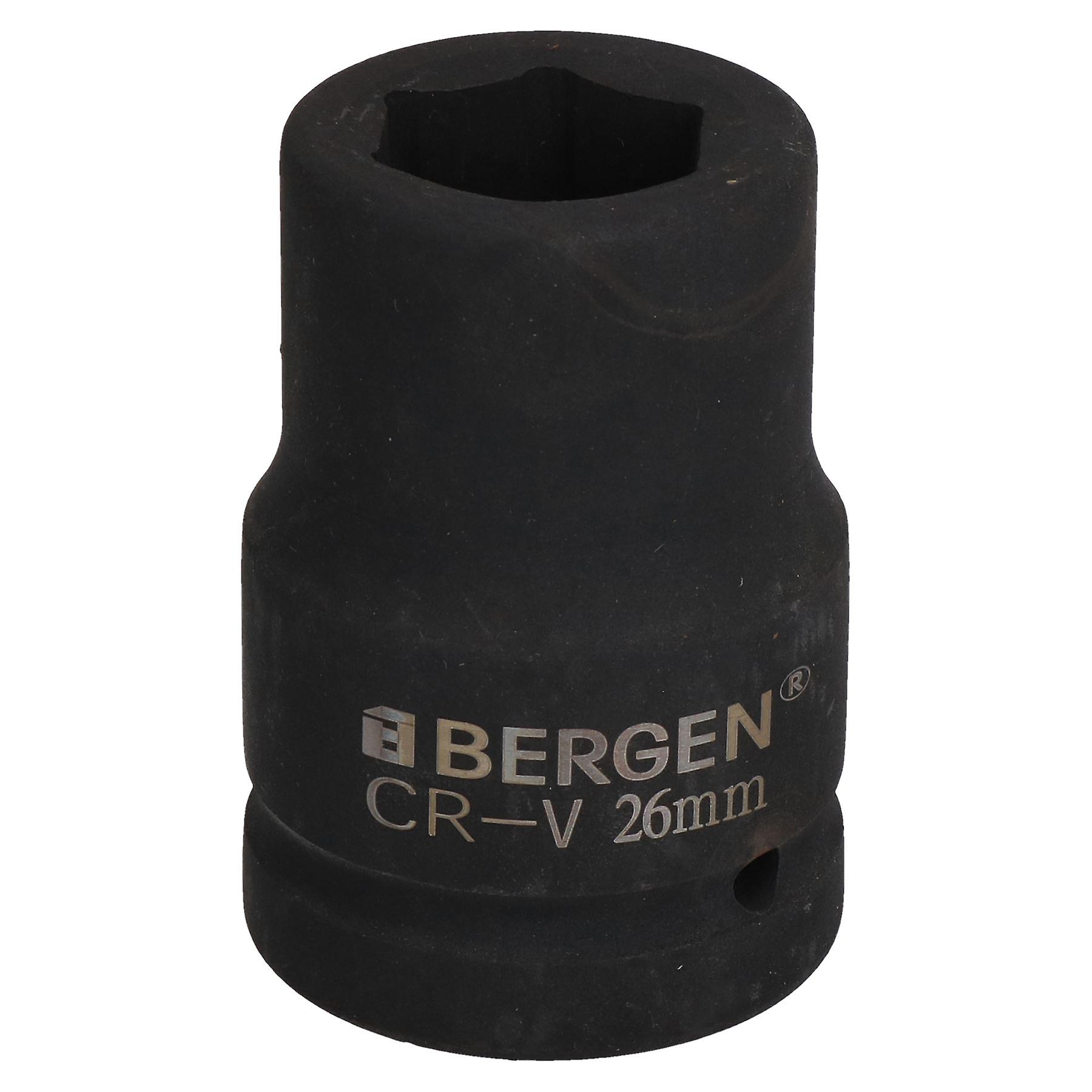 26mm Metric 1" Drive Deep Impact Socket 6 Sided Single Hex Thick Walled