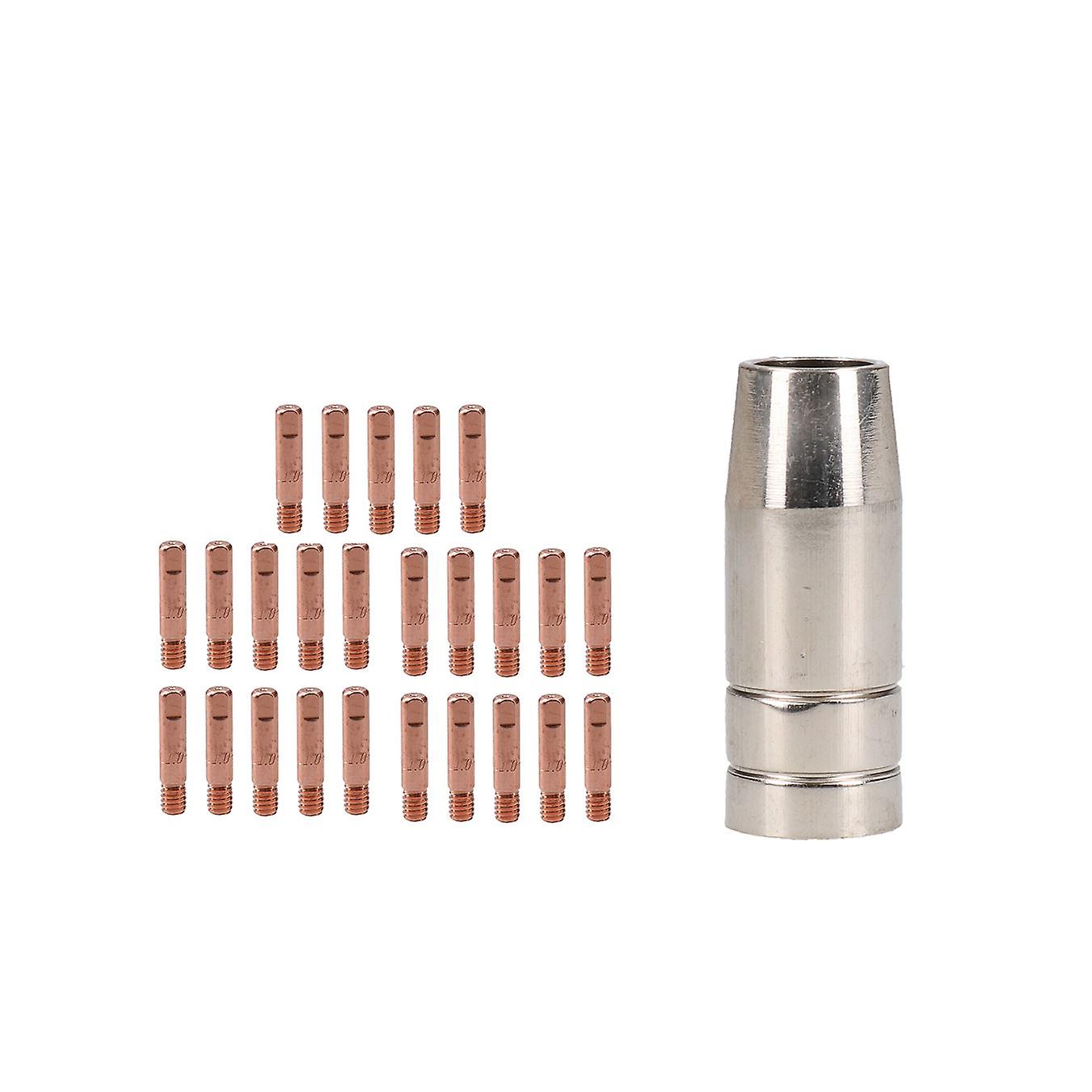 Cebora 130 & 110 / Snap On 130 1x Shroud / Nozzle & 25x 1.0mm Welding Tips
