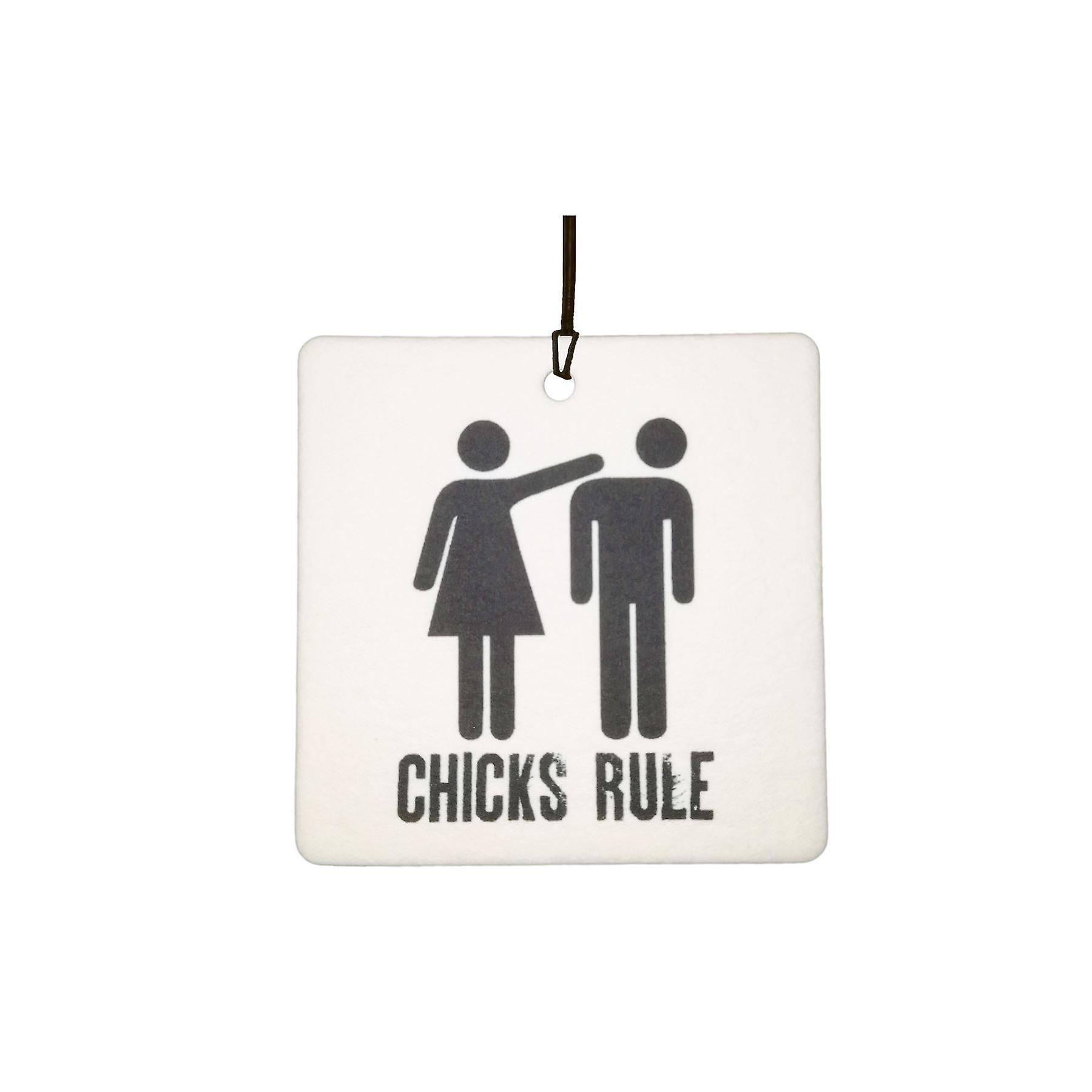 Chicks Rule Car Air Freshener