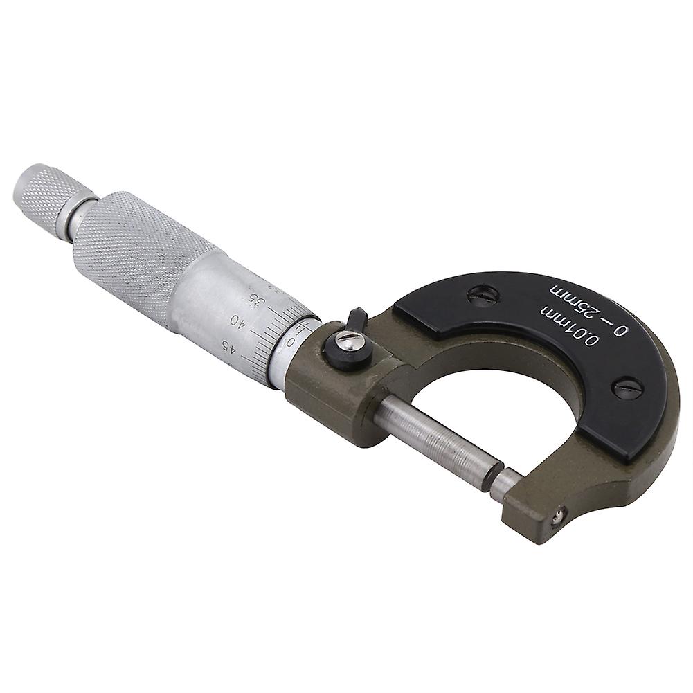 High Precision Outside Micrometer Gauge 0-25mm Alloy 0.01mm