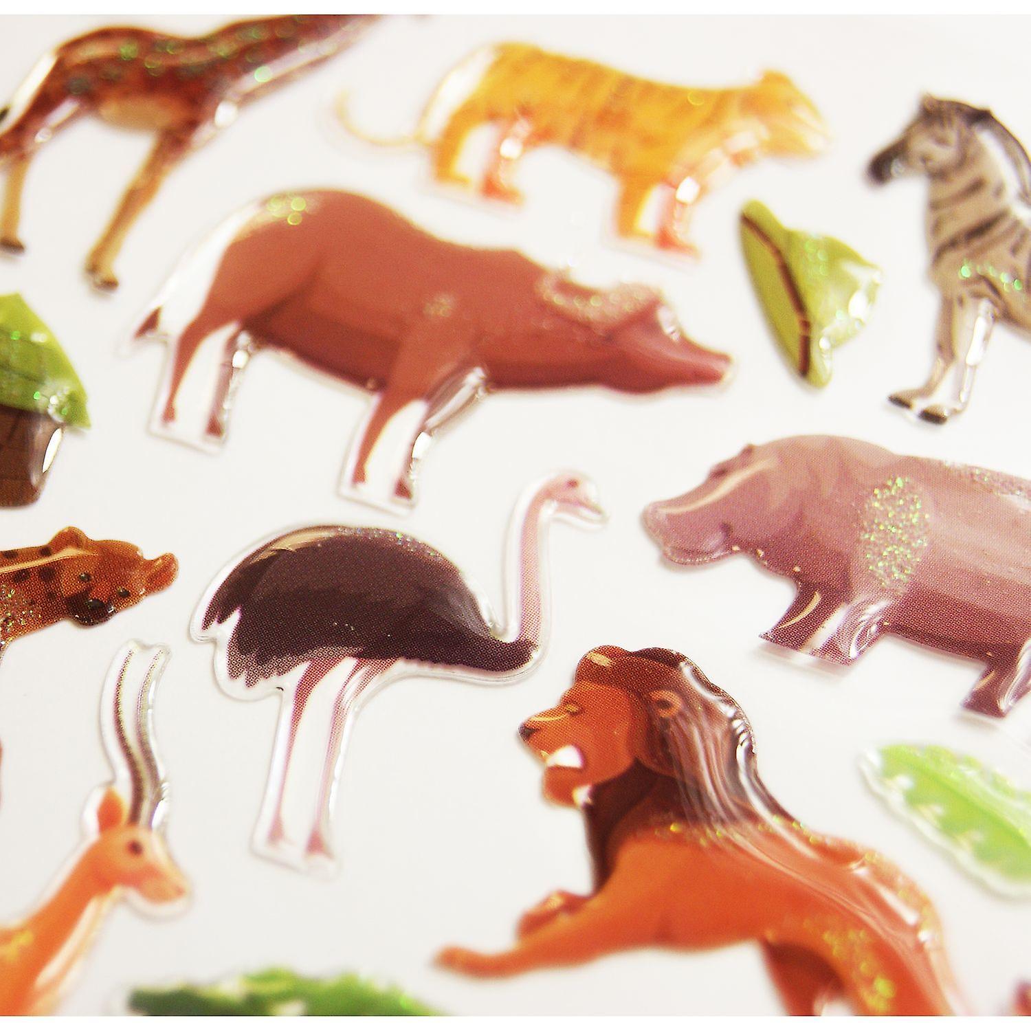 Stickers - Safari, Savannah animals - Epoxy