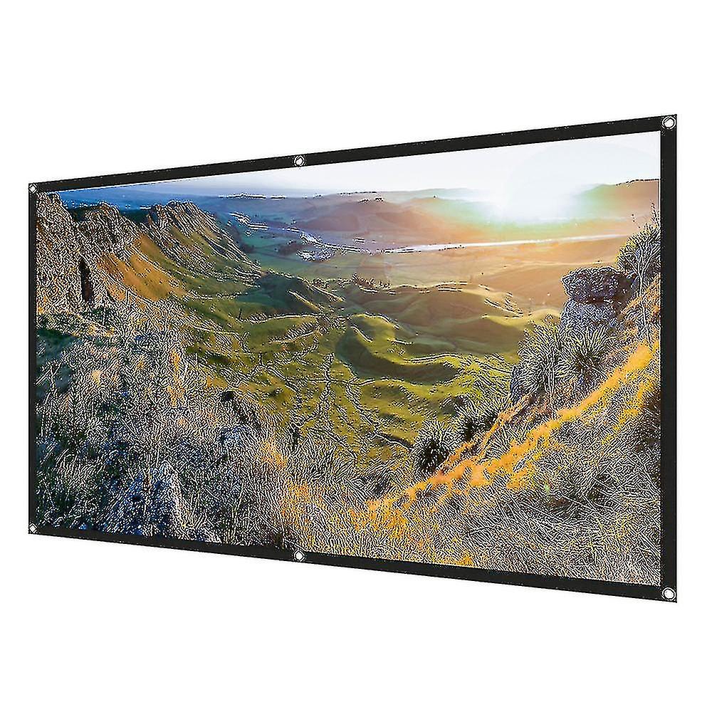 New Projector Screen 100 Inch Portable Projection Screen 16:9 Hd Projection